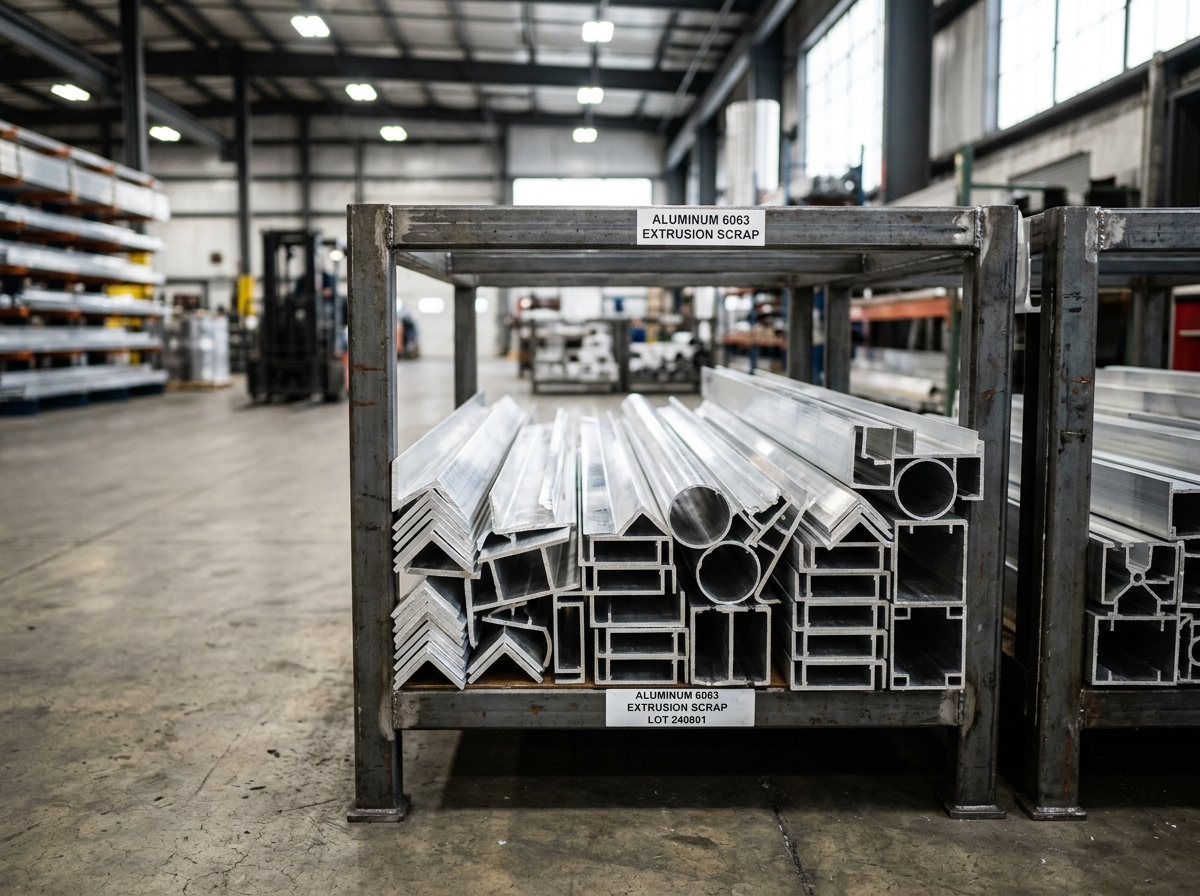 Aluminium 6063 Extrusion Scrap Warehouse - Yeoman Exim